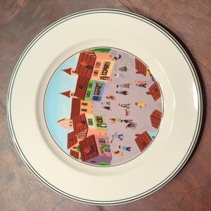 Villeroy & Boch Design Naif Plate #4-Old Village Square, 8.25 in